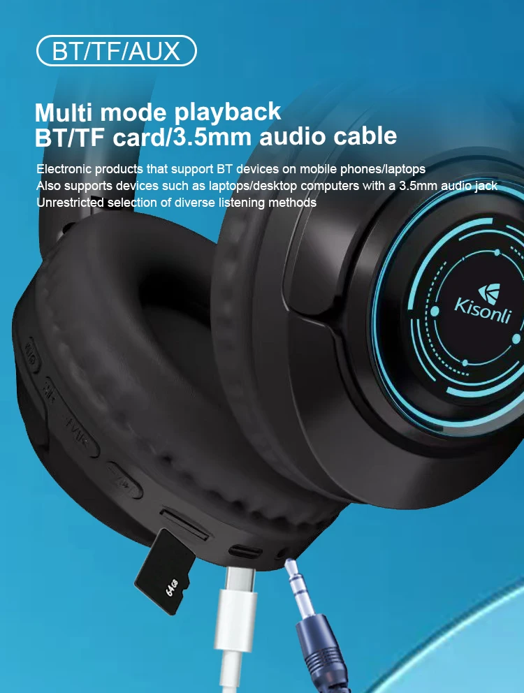 Kisnoli A16 Wireless Gaming Blue Tooth Headset