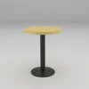 Table ronde en bois contreplaqué