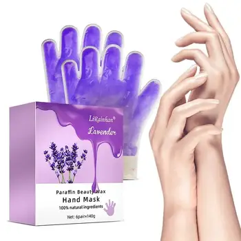 Natural Lavender Paraffin Beauty Wax Hand Mask for Skin Care and Whitening Moisturizing