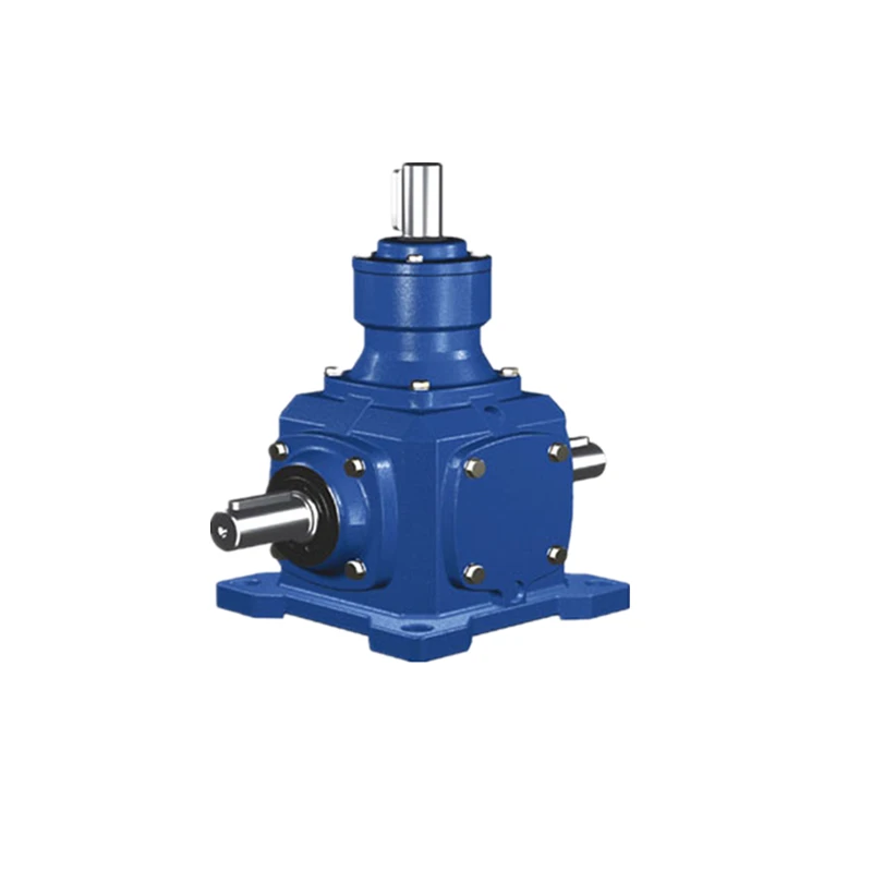 T Series 4 Way Bevel Small Miter Speed Reducer 90 Degree Transmission Gearbox
