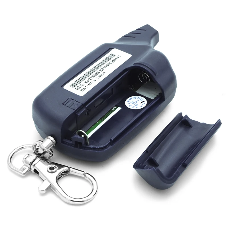 NFLH Keychain B9 LCD Remote Control for Two Way Car Alarm B9 Keyring Key Chain Auto Compatible Starline B9