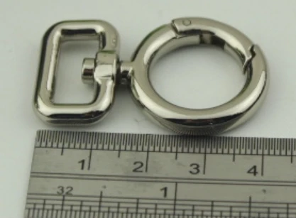 Square Tail Open Spring Hanging Ring Buckle Bag Strap Clip O Ring Hook Clasp DIY Accessory Buckle