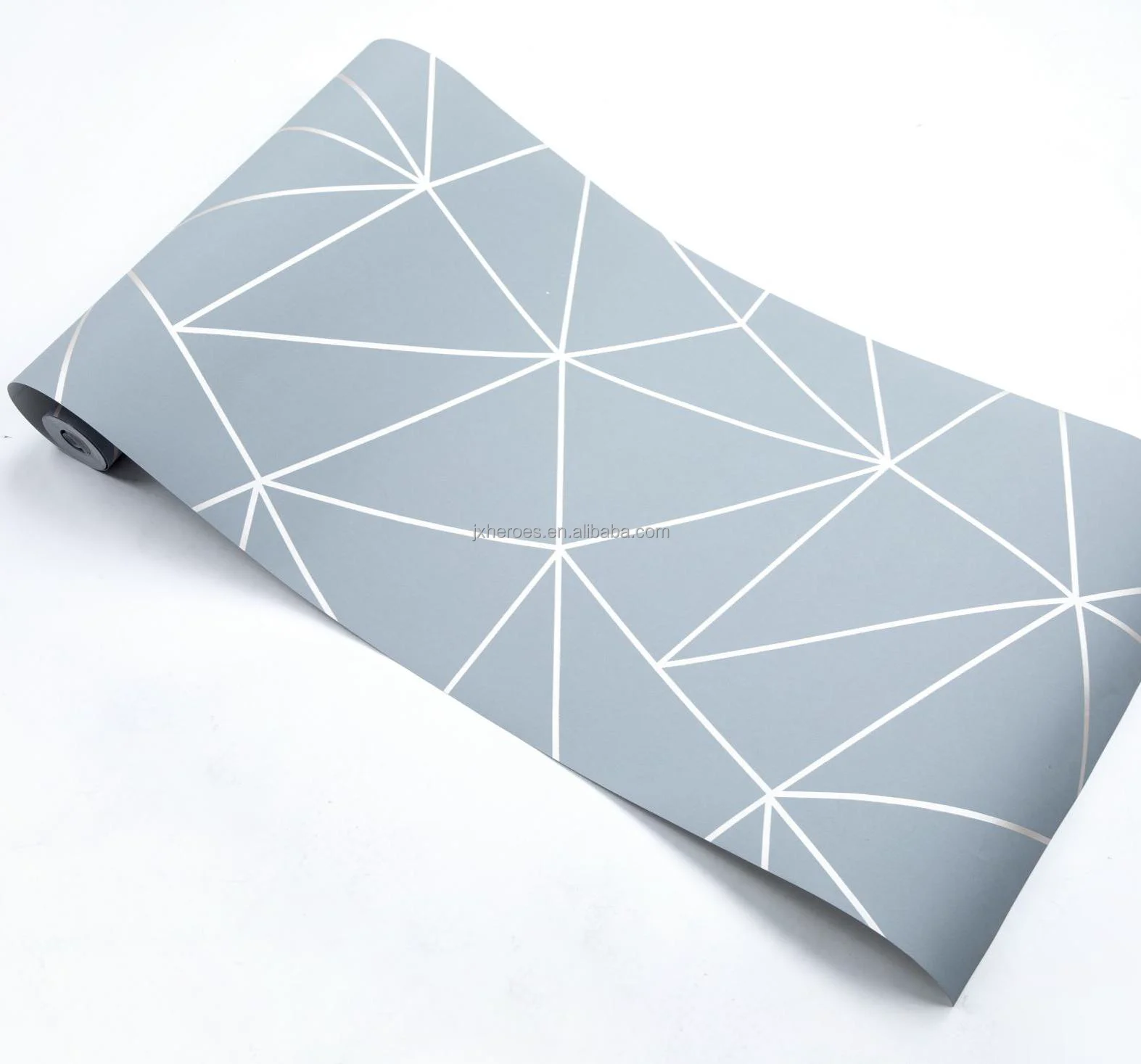 Exquisite Modern Style Irregular Line Mosaic Pattern Luxury Non Woven Room Wallpaper