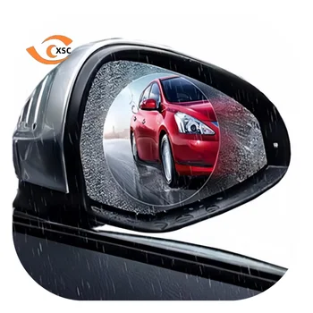 3M Quality No Glue Falling Self Adhesive Pet Film Anti-fog Scratchproof Car Rearview Mirror Sticker Odm