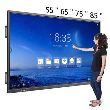 Education Teaching Smart Board Touch Screen Interactive Boards 4k 55 65 75 Inch Electronic Smart Interactive Boards For Schools