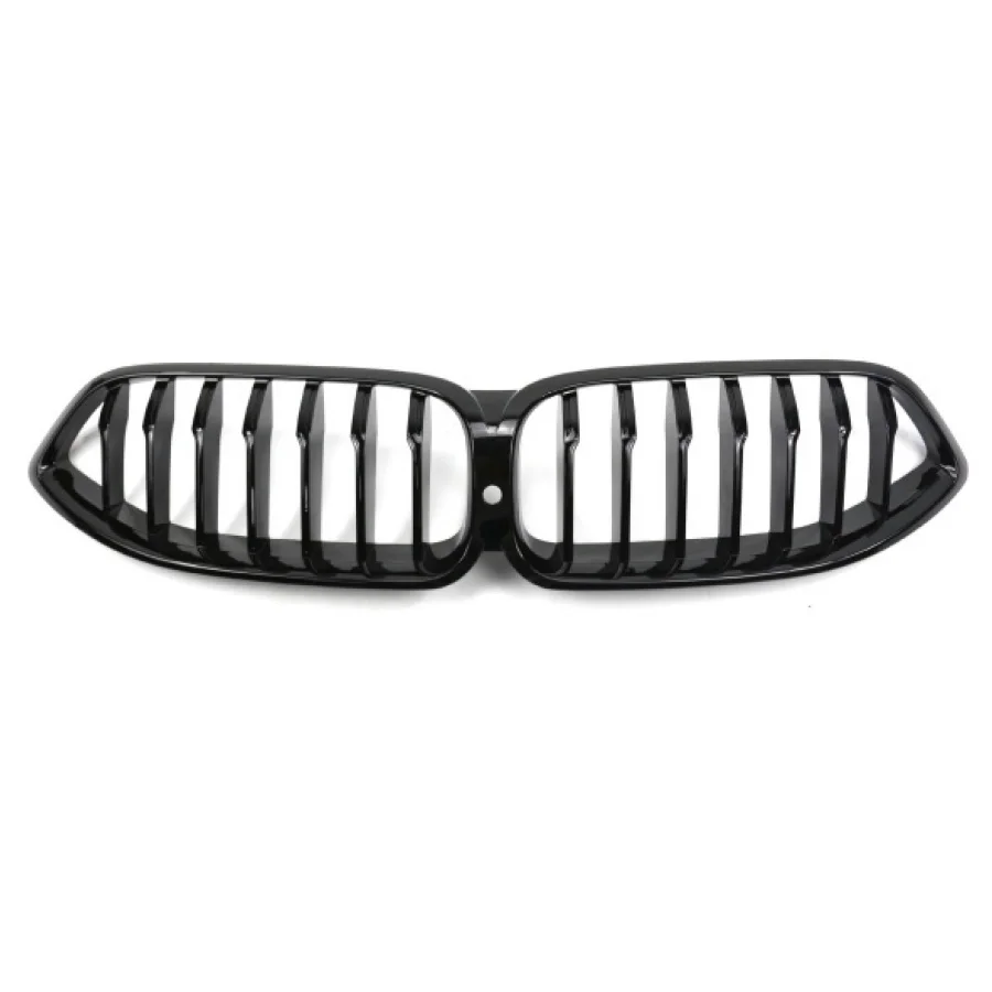 TIYPEOR Front Kidney Grille for BMW 8 Series G15 2018 - 2022 Sport Competition Grille Full Black Single Double Line