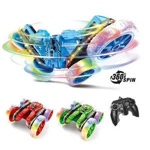 ITTL 2.4g 6ch Gesture Stunt Rc Car Toy Kids Auto Demo Spray 360 Rotation Colorful Remote Control Car