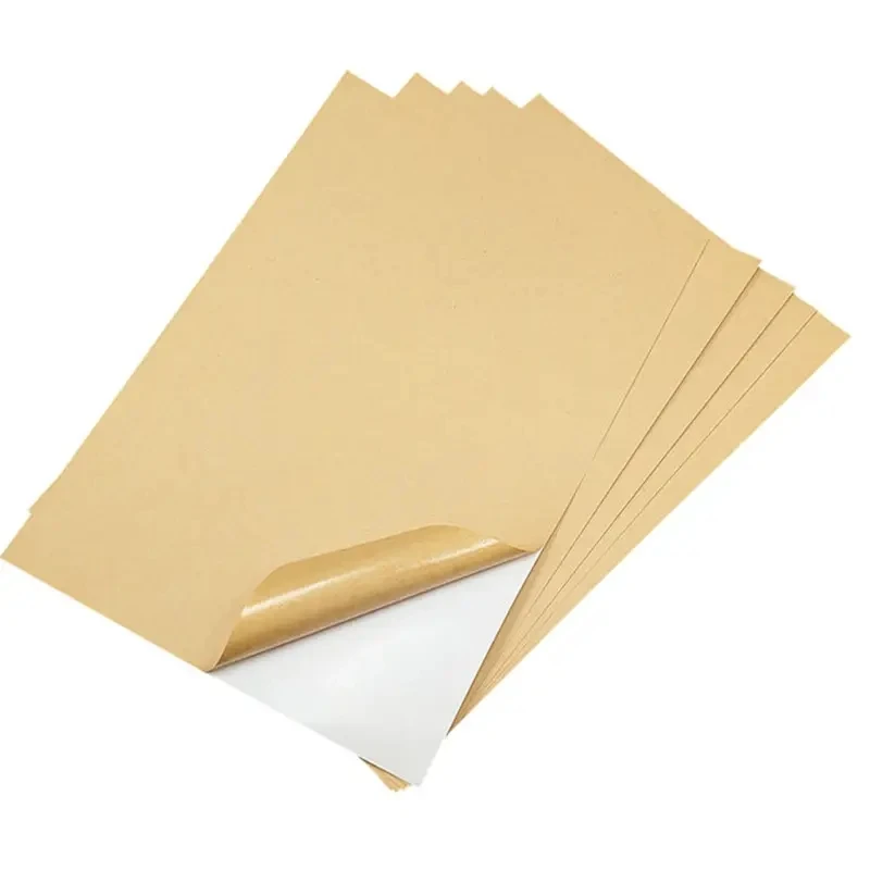 Printable Self Adhesive Kraft Paper Sheet For Sticker Buy Self