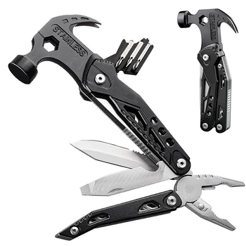 New product Outdoor Camping Tool Pliers Multi-functional claw hammer portable mini nail hammer