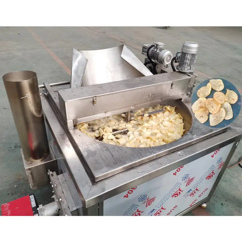 Automatic Stirring Batch Fryer Machine - Baixin