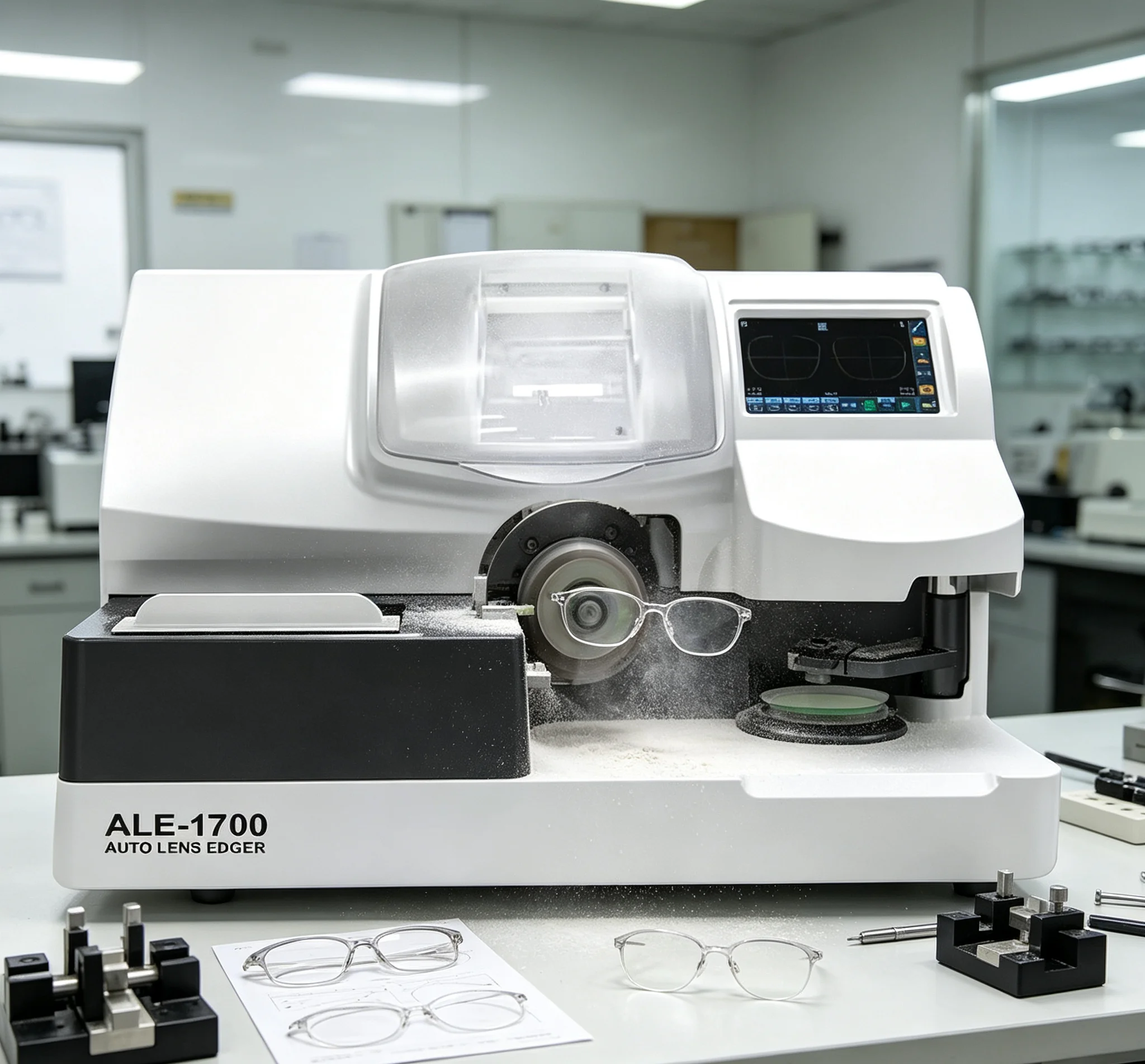 ALE-1700 Lens Edger Machine Lens Beveling Machine Scanner with Frame Tracer