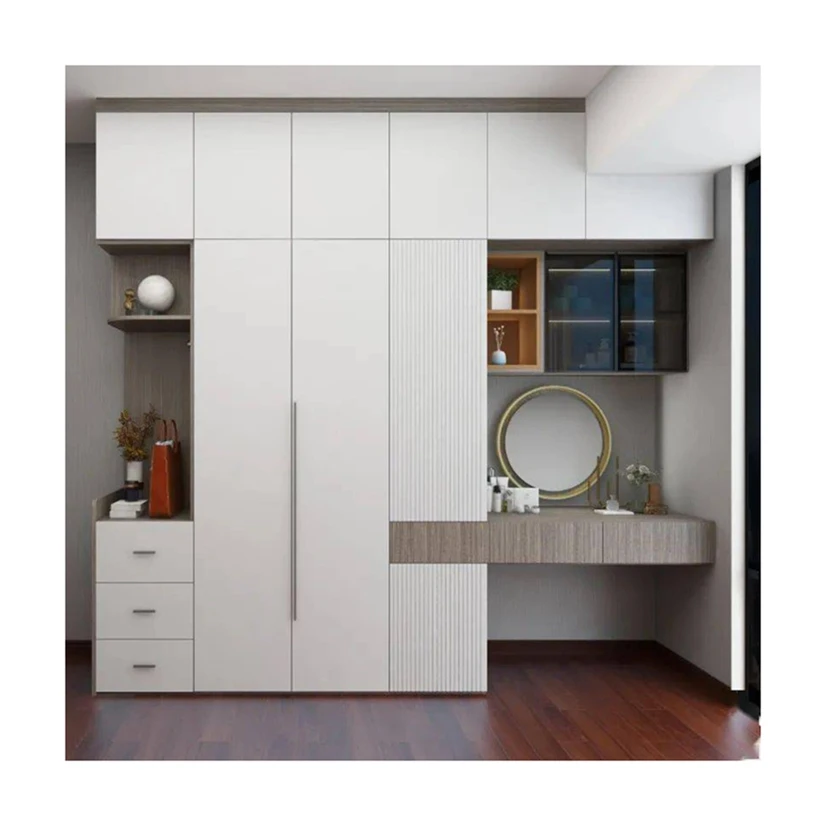 YALIG customized bedroom furniture closet wooden two door three door ...