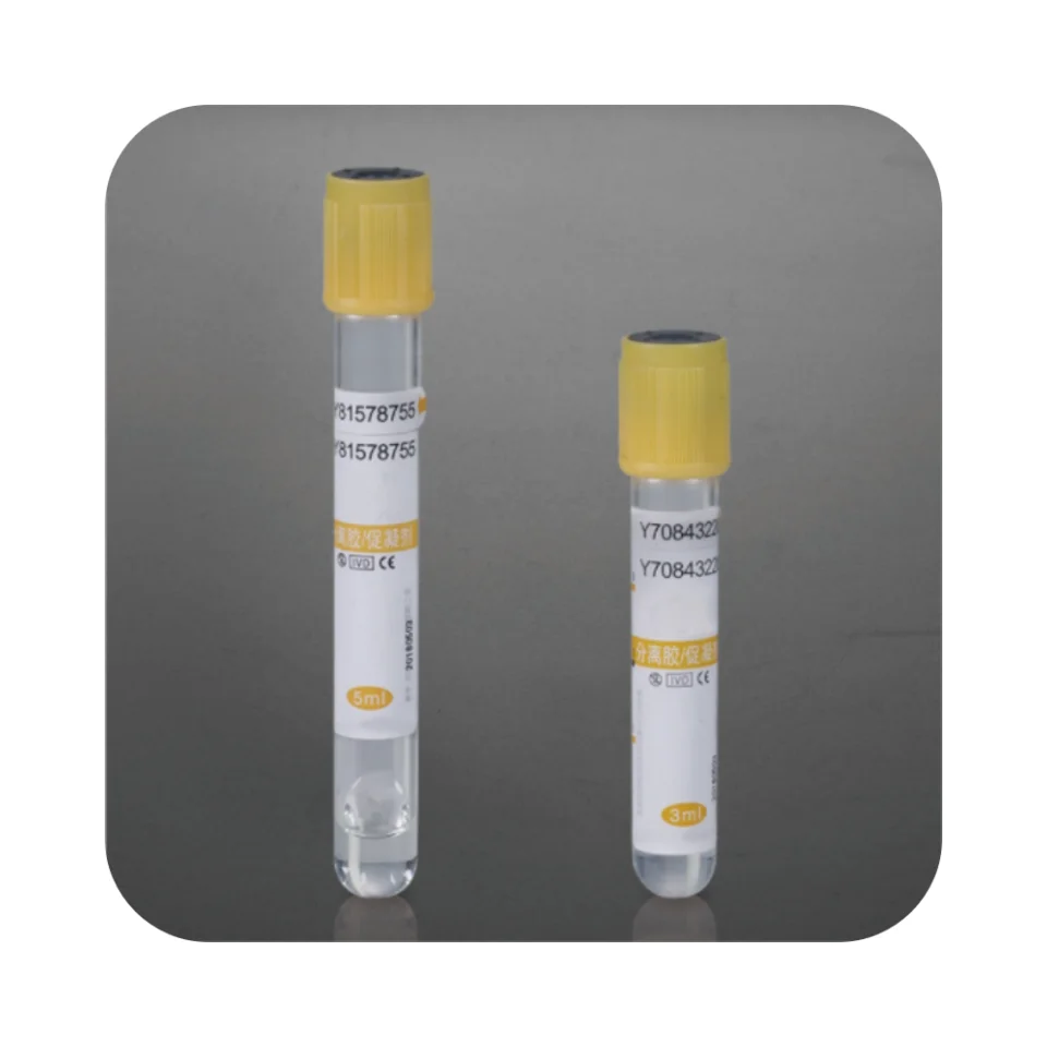 Long-durable medical 13*75mm different volume glass vacuum blood collection tube