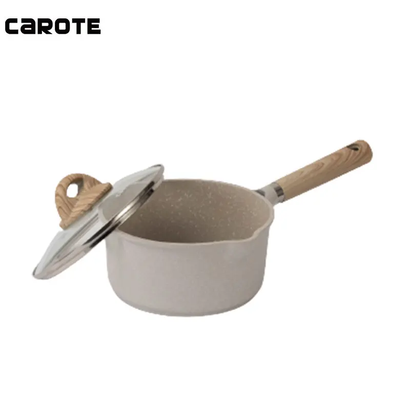 Carote Coral Cast Aluminium Non-Stick Sauce Pan With Lid 18cm