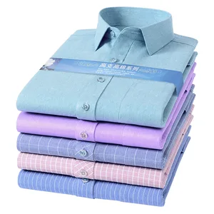 2026 New Stylish Cotton Grand Flower Designs Each Shirts Custom on Any Side Curved Hem Casual Shirts for Men Long Sleeve