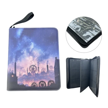 Zip Binder - 9 Pocket Trading Card Album Folder - 360 Side Loading Pocket Binder for TCG Card