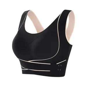 OME Customizable Factory Direct High-quality Breathable 100% Nylon Sports Vest Yoga Gym High Elastic Adjustable Sports Bra