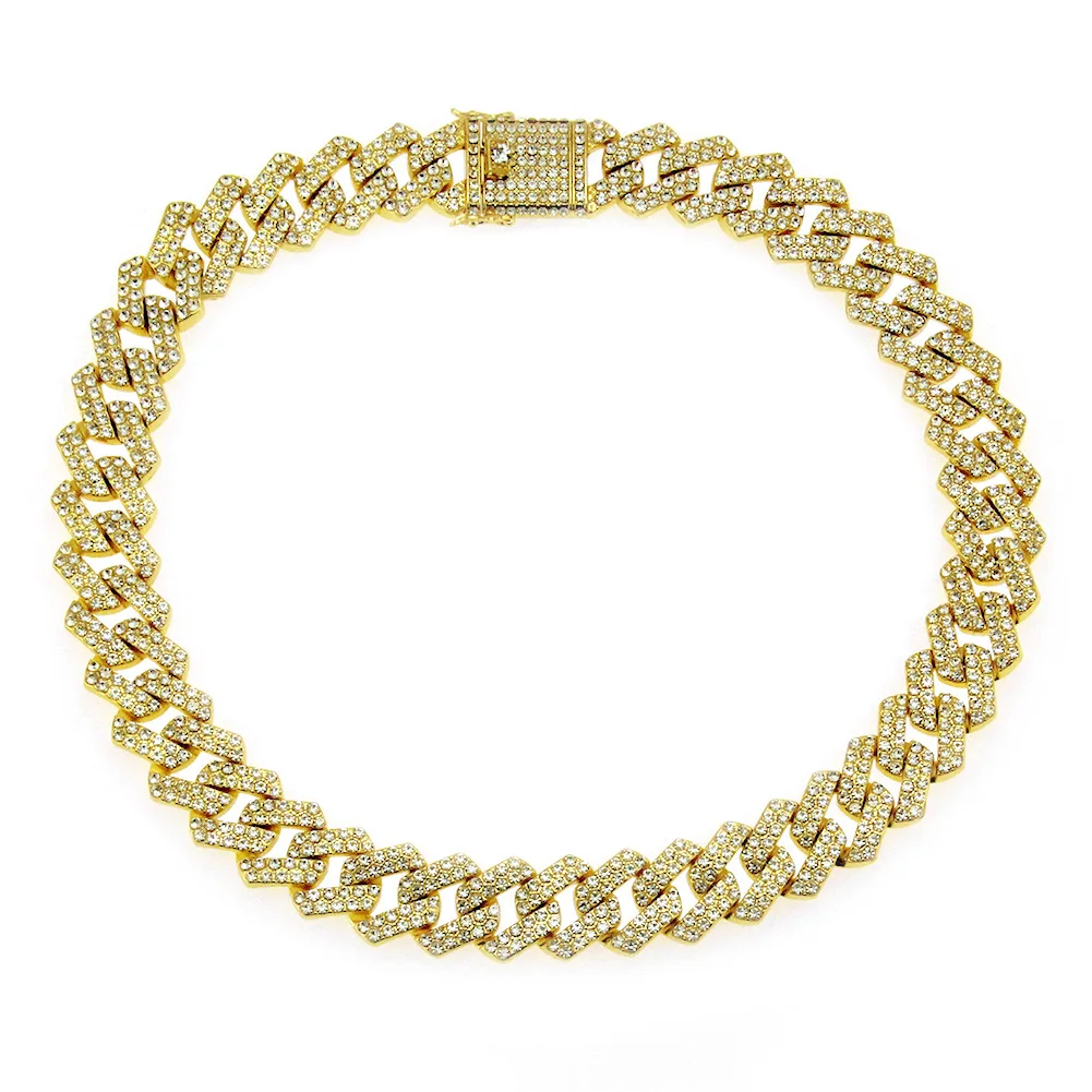 Cuban Link Chain 20mm Iced Out Rhombic 