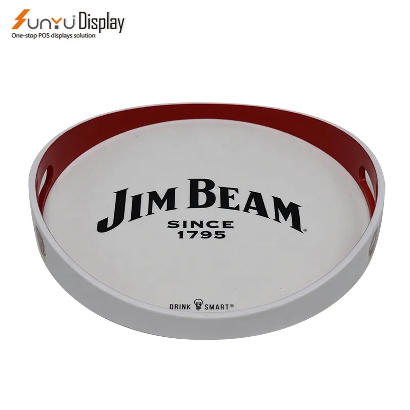 Sunyu New Trend Factory Price Acrylic Custom Circle Food ABS Tray