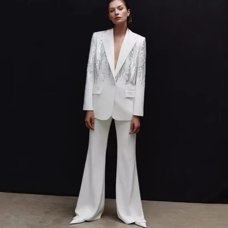 formal dress pants suits for women Pink Blazer & Pants Suit main image 1