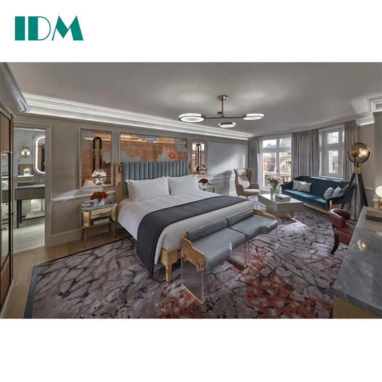 IDM-Y10 высококачественная мебель для отелей, изготовленная на заказ, роскошная современная мебель для спальни