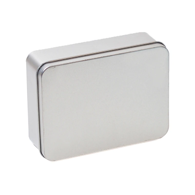 High Quality Rectangular Shape Tin Container Packaging Storage Metal Tins Box With Different Mix Color