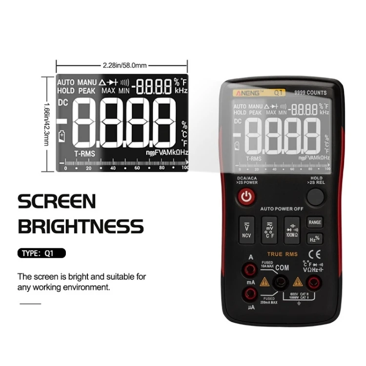 ZOYI Digital Multimeter ZT301 302 303 auto manual ranging True RMS multimeter