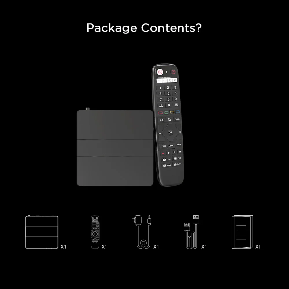 LINUX IPTV Box U7 Hisilicon Quad Core ARM A53 1.2GHz 1GB RAM 8GB ROM 2.4G/5G Dual Band WiFi Dual Antenna 4K Linux IP TV BOX