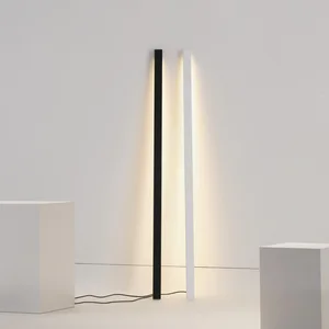 Modern Minimalist LED Floor Light Strip Design Storage Coffee Table Living Room Corner Bedroom Vertical Floor Lamp