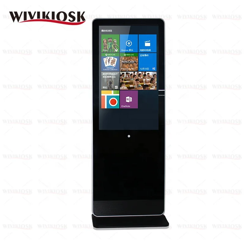 
65 дюймов напольный стенд digital signage, тотем, рекламное табло с ЖК-экранов 