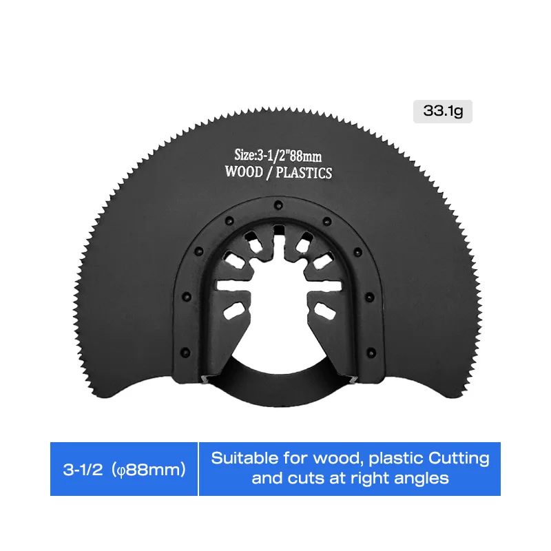 Wholesale Semi Circle Multi Tool Oscillating Blade Wood Plastic Clean Cutting Quick Release Saw Blade