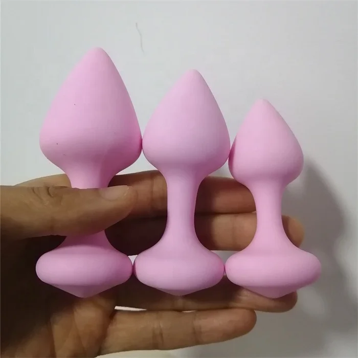 Wholesale 3pcs Silicone Anal Plug Set Adult Sex Toys for Women Men  Couples-Anal Dildo & Beads for Anal Masturbation