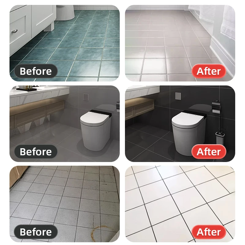 Three-in-One Bathroom Tile Paint Special Waterproof Epoxy for Renovating Old Floor Tiles Marble Easy Application with Brush
