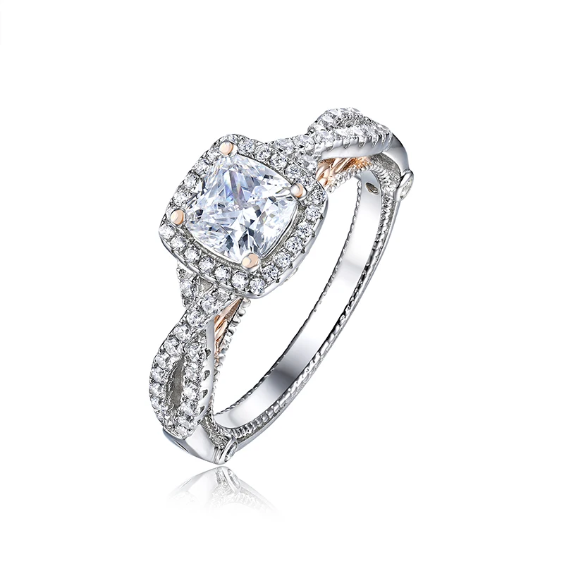 2022 Fashion Jewelry Rings Sterling Silver Rings Diamond Wedding