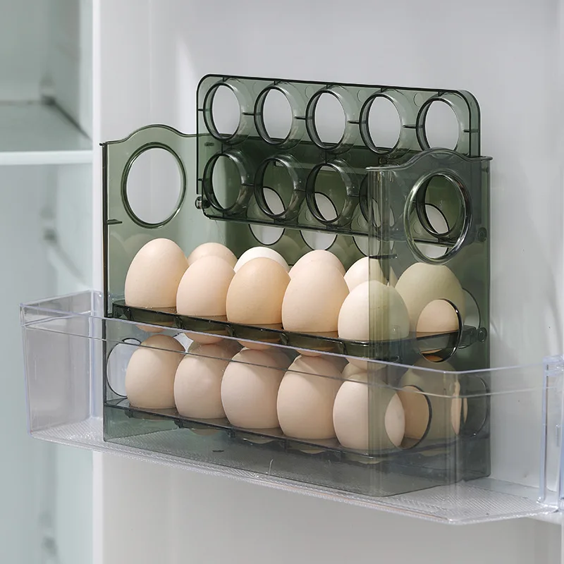 Caja de almacenamiento de huevos, refrigerador, puerta lateral, cocina, arreglo de mantenimiento fresco, artefacto de almacenamiento, poner huevos automáticamente