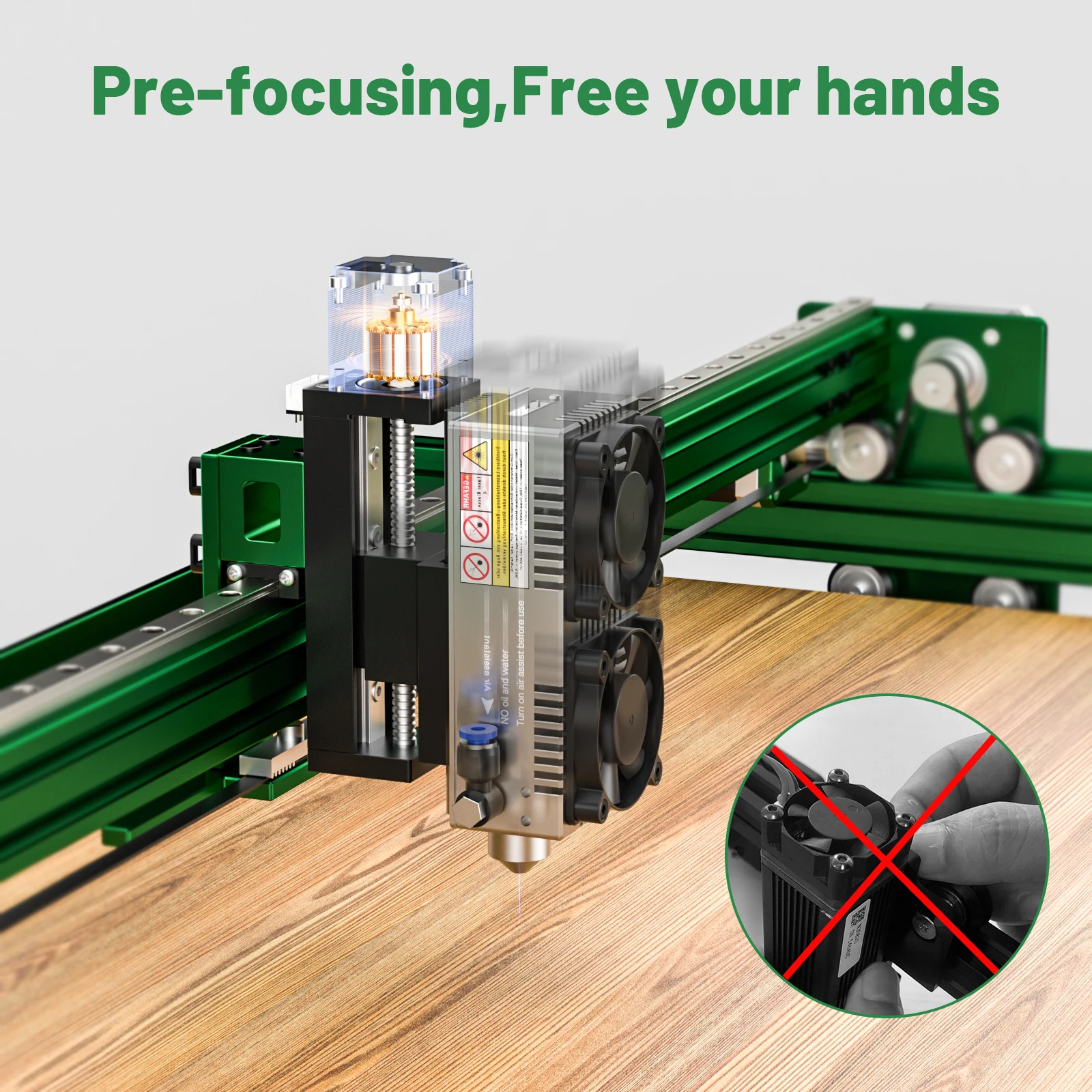 NEJE Max 4 V2 E80高出力レーザー彫刻機木製ルーター