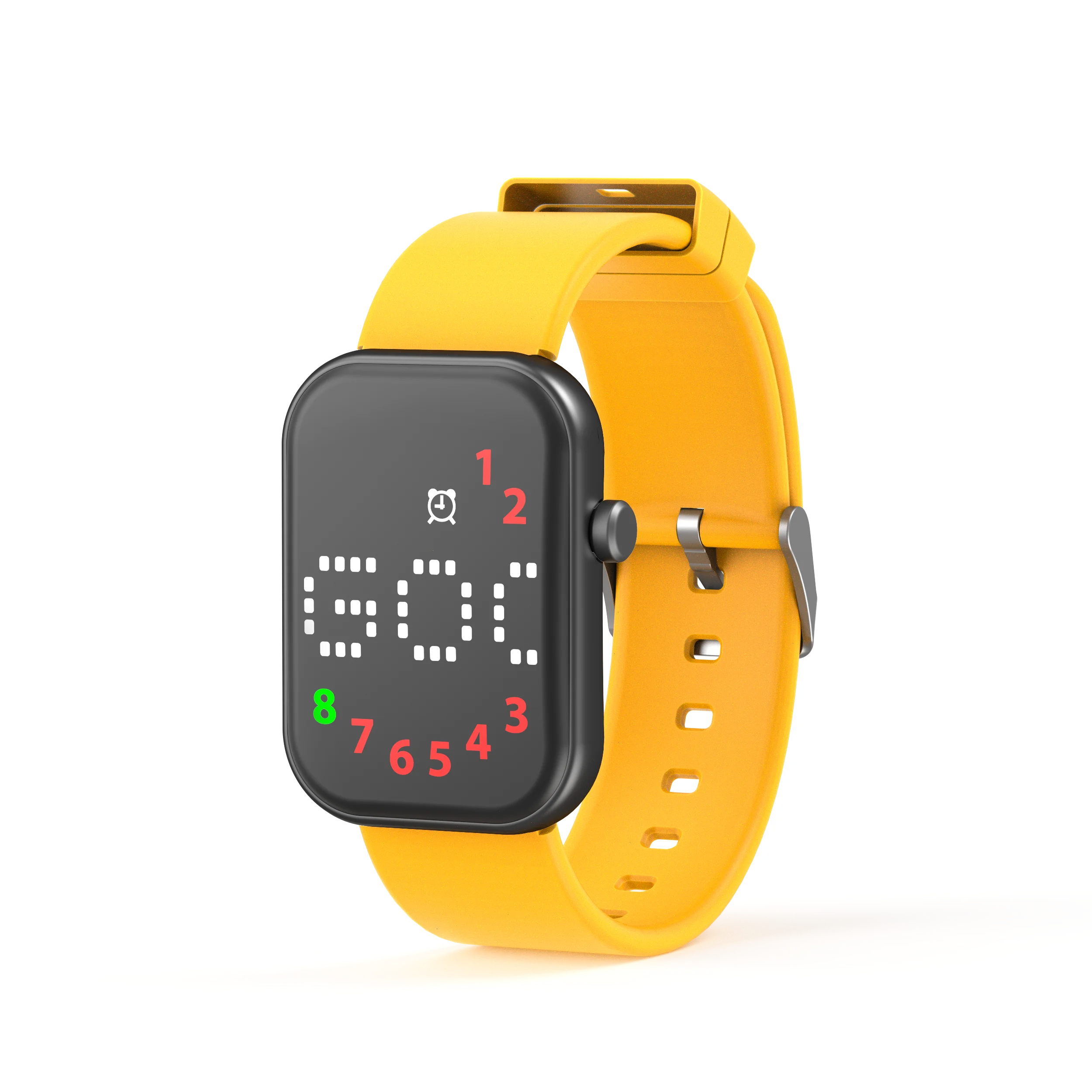 Digital Countdown Timer Wrist Watch with APP Medication Vibrating Alarm Reminder Smartwatch with Message Display