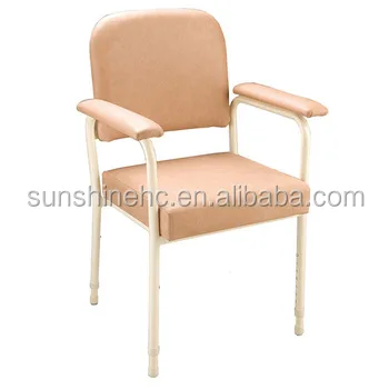 BS618 Dining Room Chairs with Armrest Leisure Lounge Chairs Home Steel Low Back Living Room Chair Vinyl Padded