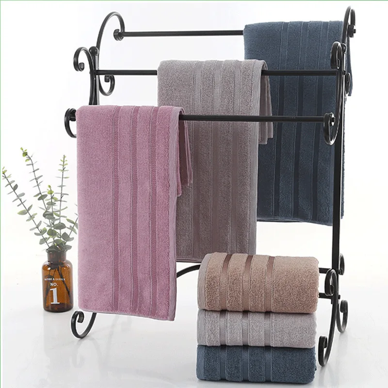 Pure cotton 70*140 adult home hotel beauty salon towels wholesale can embroider logo bath towel