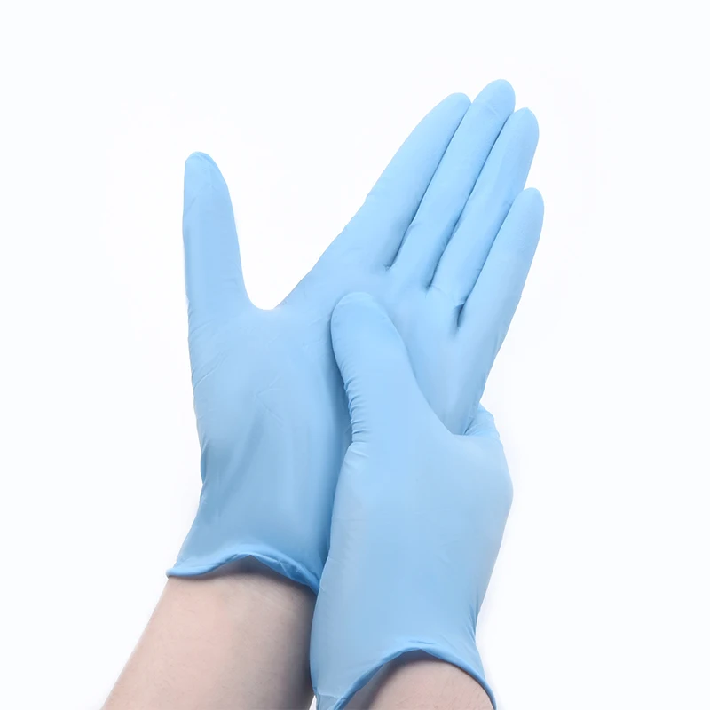 Дешевые оптовые перчатки от производителя, одноразовые нитриловые перчатки для ногтей с покрытием для пищевых продуктов, латекс
