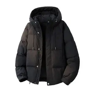 Custom Men's Fashion Puffer Jacket Winter High-Quality Thickened Hooded Men's Down Coat