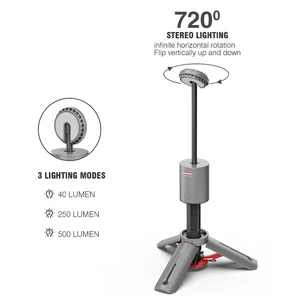 Vertak Portable LED Tripod Camp Working Lamp DC 5V Photography Fill Cordless Camping Light for Outdoor Picnic Party Tent Lights