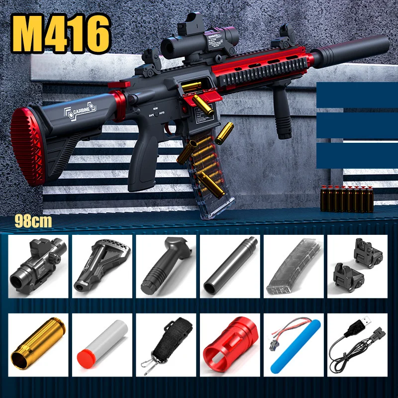 Brinquedos De Arma M416 Ejetor De Concha Arma De Bala Macia EVA