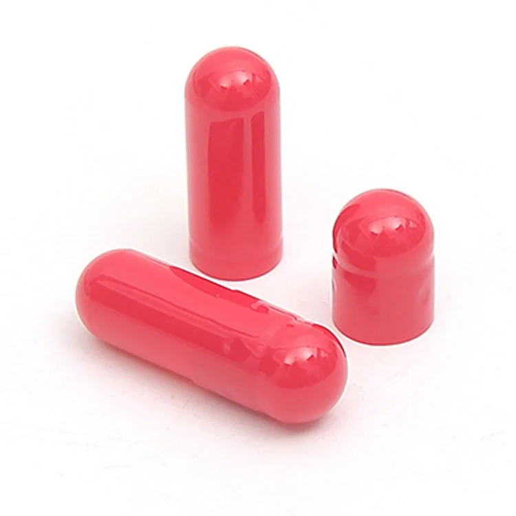 High Quality Red Color Empty Gelatin Capsules Size 000 Separated