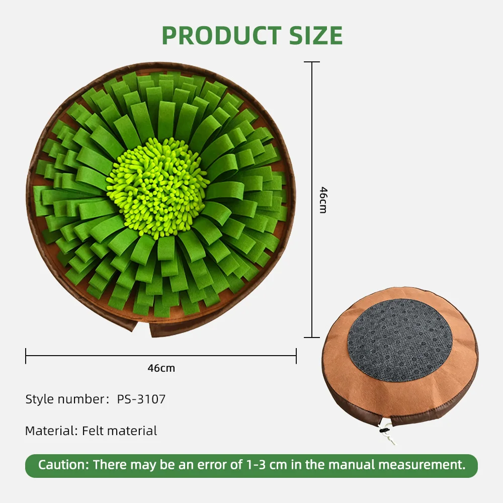 Wholesale Watermelon Portable Snuffle Mat Puppy Toys Puppy Foraging Bl - product detail 2