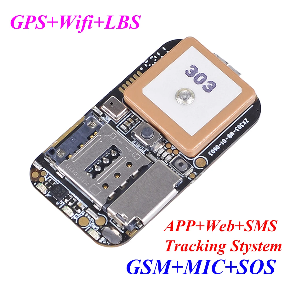 小型GPS ZX303 GPS Tracking Device - Mini Tracker with SOS Button