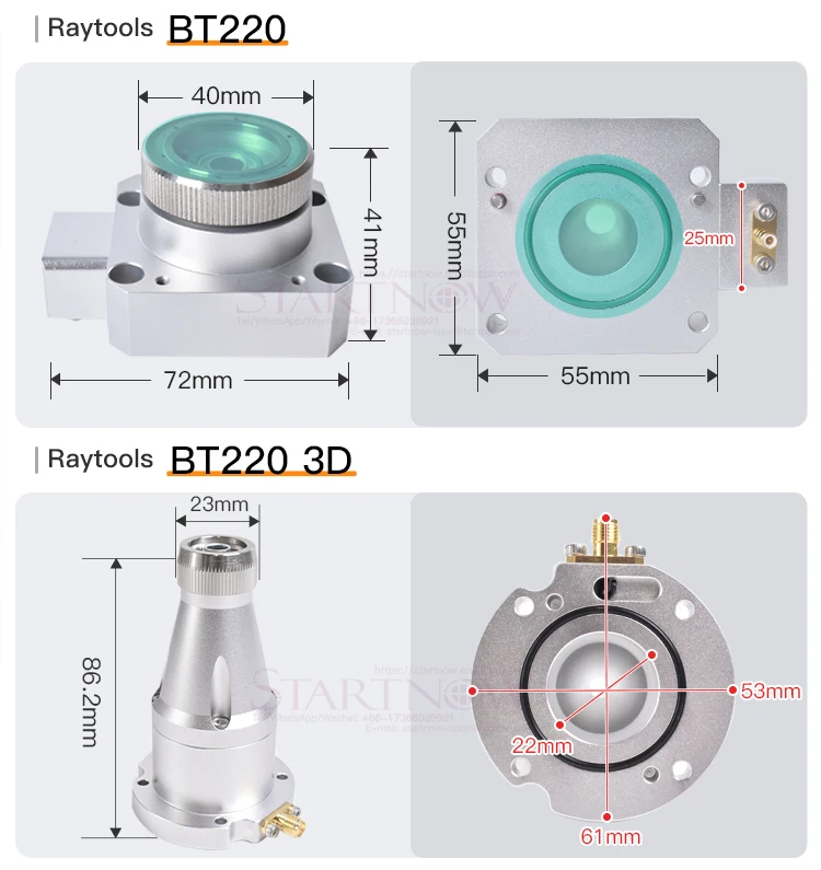 Raytools BT210S BT230 BT240S BM111 BM109 BM112 Fiber Laser Cutting Head Nozzle Connection Parts Laser Nozzle Sensor Connector