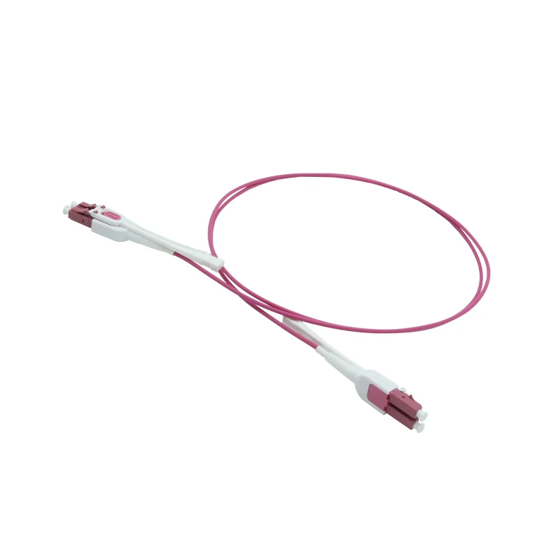 OM4 Polarity Switchable Uniboot LC-LC Duplex with Push-Pull Tab patch ...