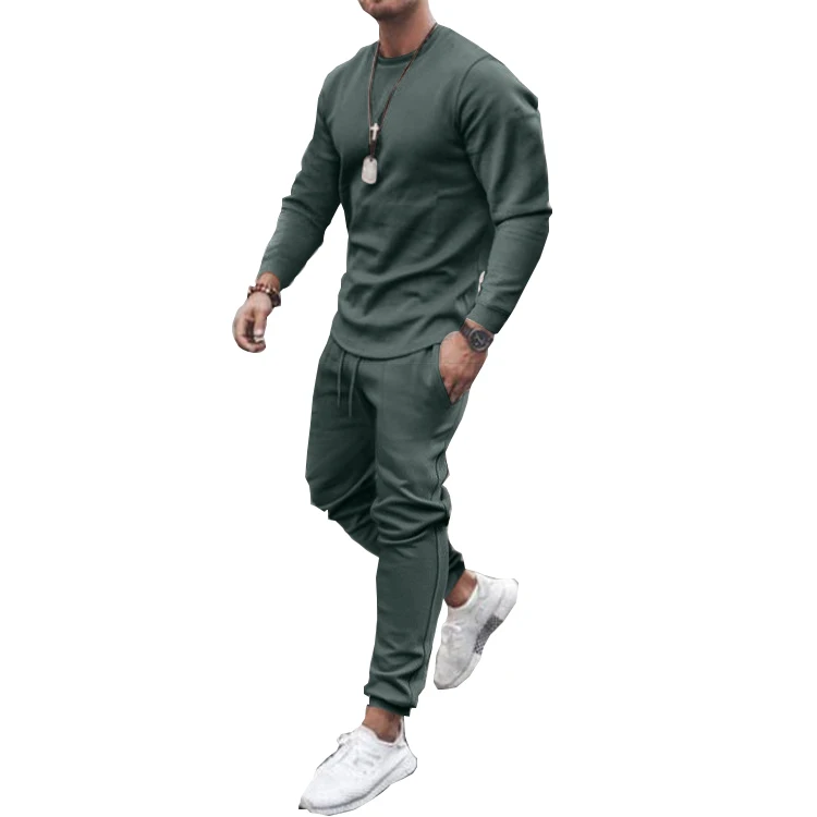 2021 Private Label Sweat Suit Spring Clothing Plain Men Training Jogging Wear for Men Hoodie Joggers Suits Set Men Tracksuit