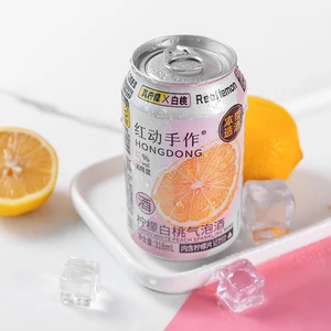 Newest Sparkling Wine Production Chinese Alcoholic Beverage Lemon White Peach Sparkling Wine